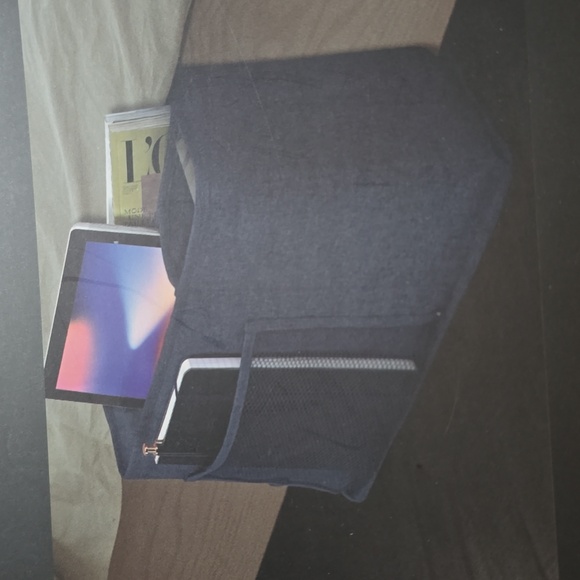 HOME EXPRESSIONS 3-Section Bedside Storage Organizer - Navy - Picture 2 of 7